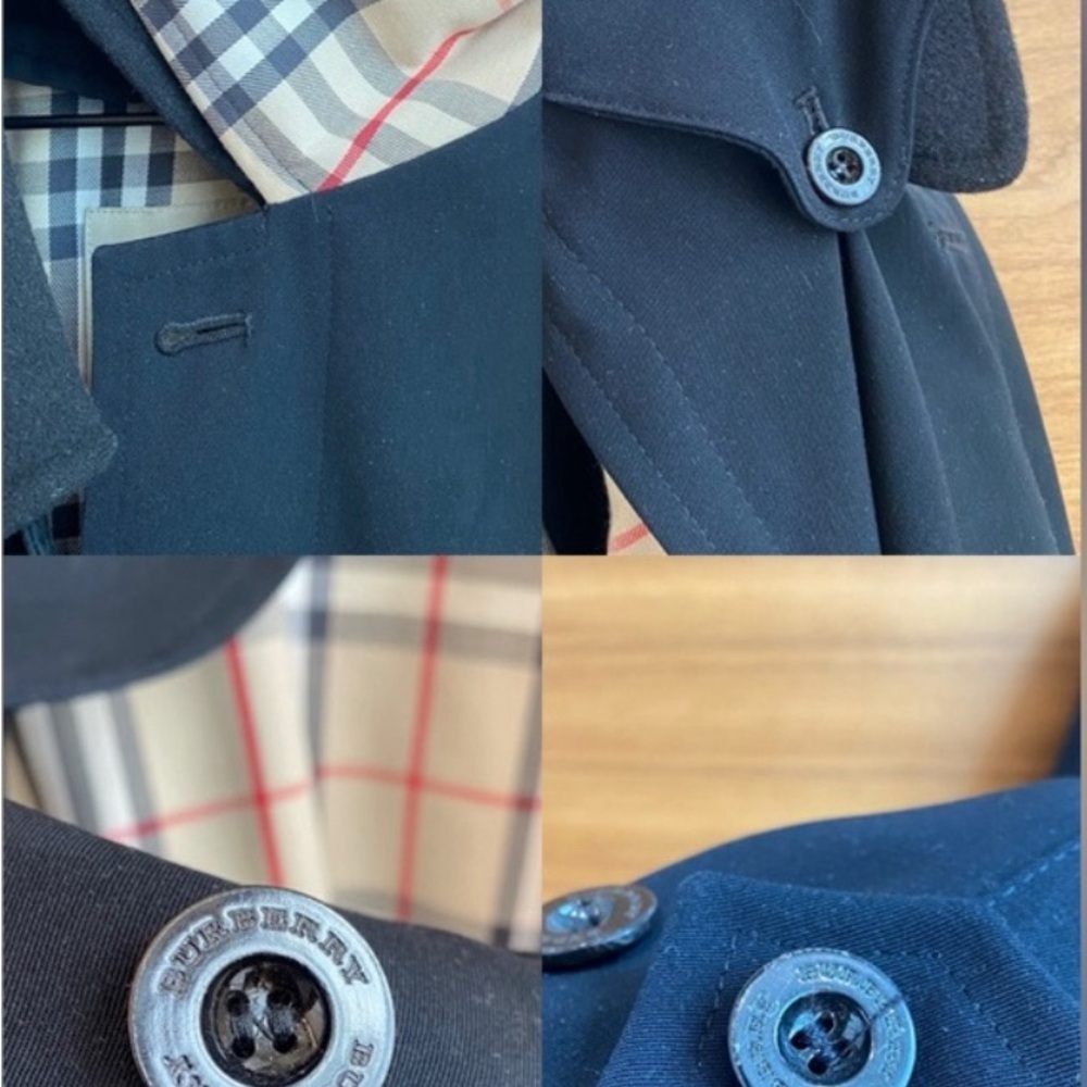 Burberry Men’s Black Long Waterloo Heritage Trench Coat, Size 34 - Picture 9 of 16